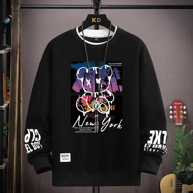 ALVARDE Bear Sunset Sweatshirt