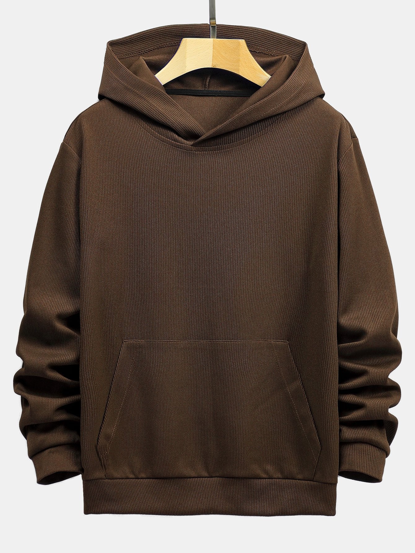 ALVARDE Basic Ribbed Hoodie