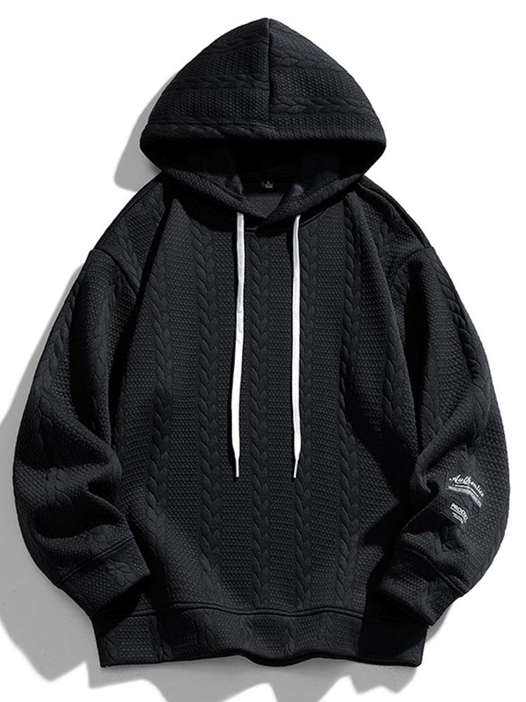 ALVARDE Wheat Jacquard Hoodie