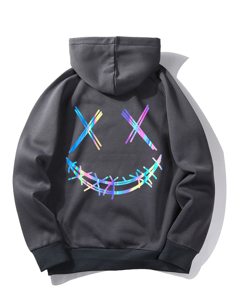 ALVARDE Gradient Smiley Hoodie