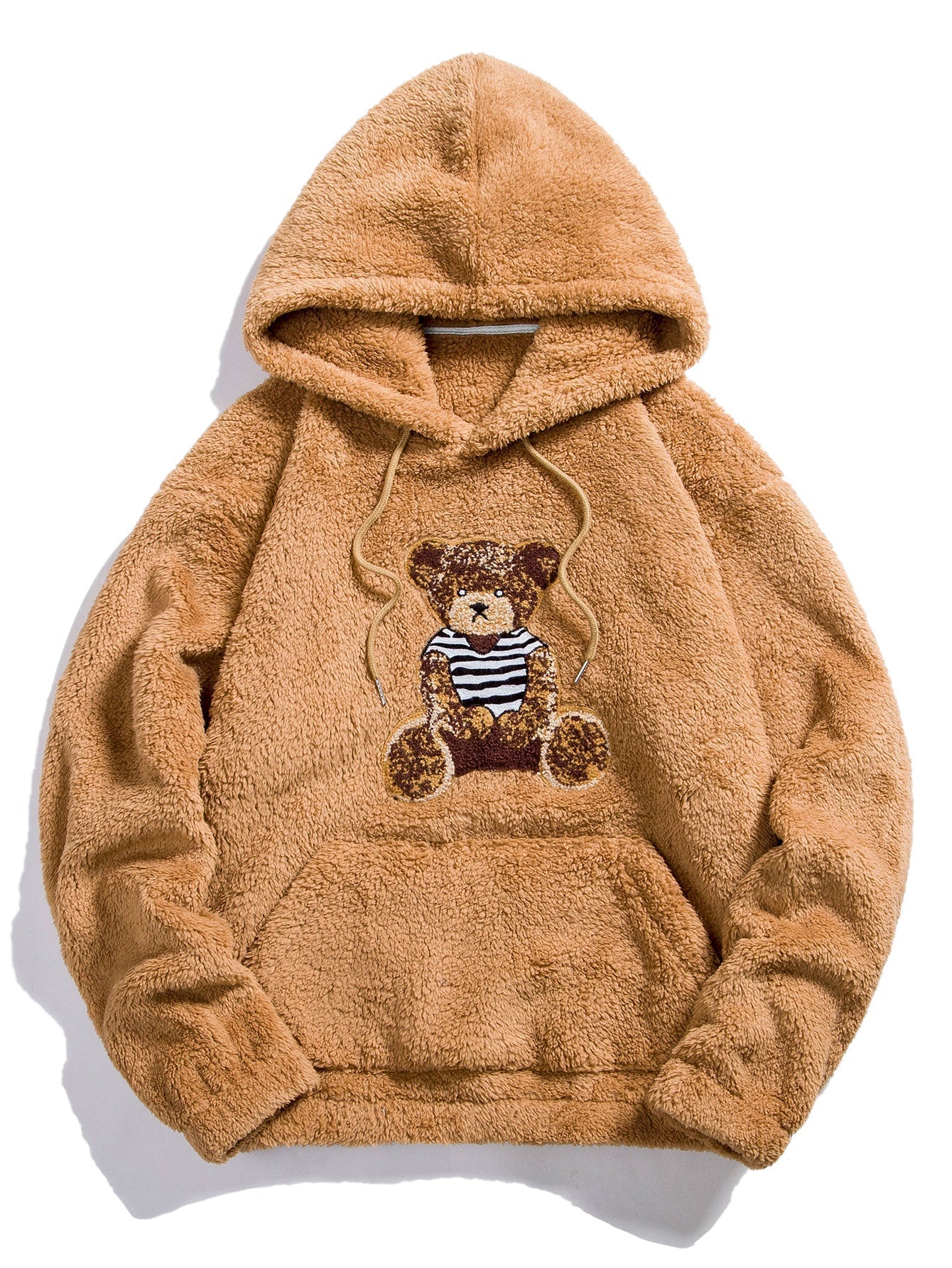 ALVARDE Bear Embroidered Hoodie