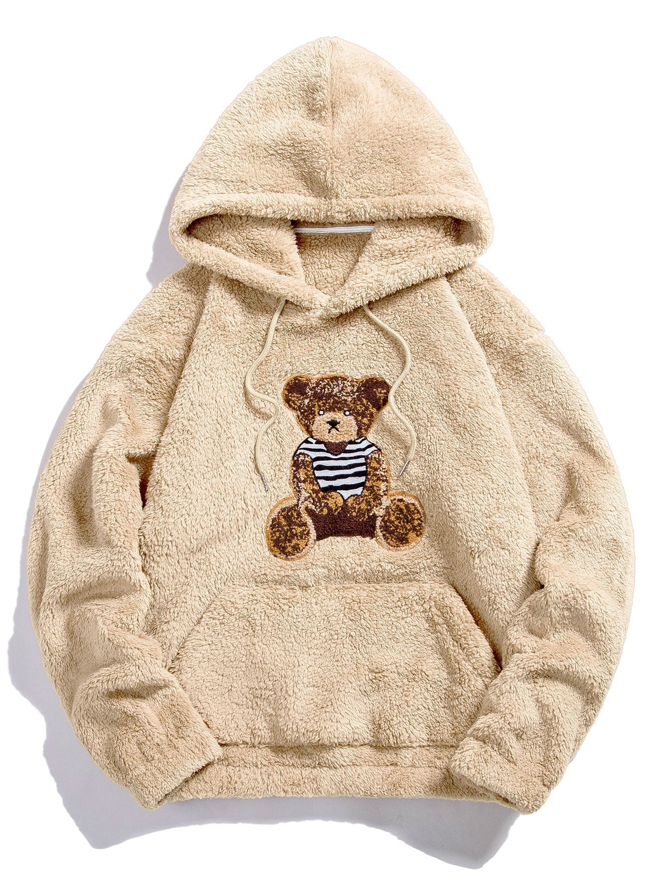 ALVARDE Bear Embroidered Hoodie