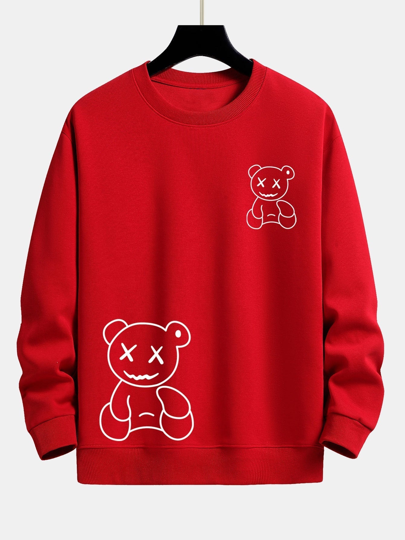ALVARDE Bear Print Sweatshirt
