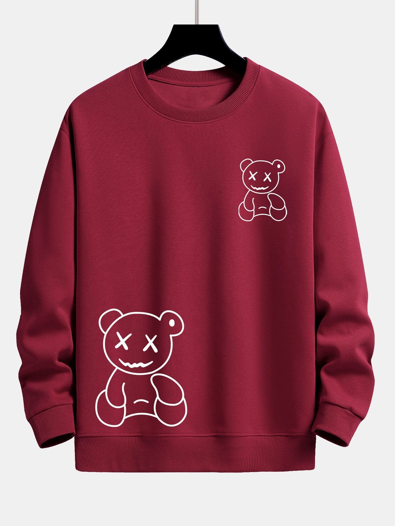 ALVARDE Bear Print Sweatshirt