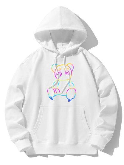 ALVARDE Gradient Bear Hoodie