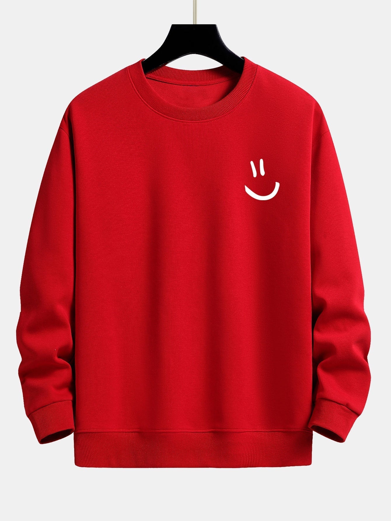 ALVARDE Smiley Face Sweatshirt