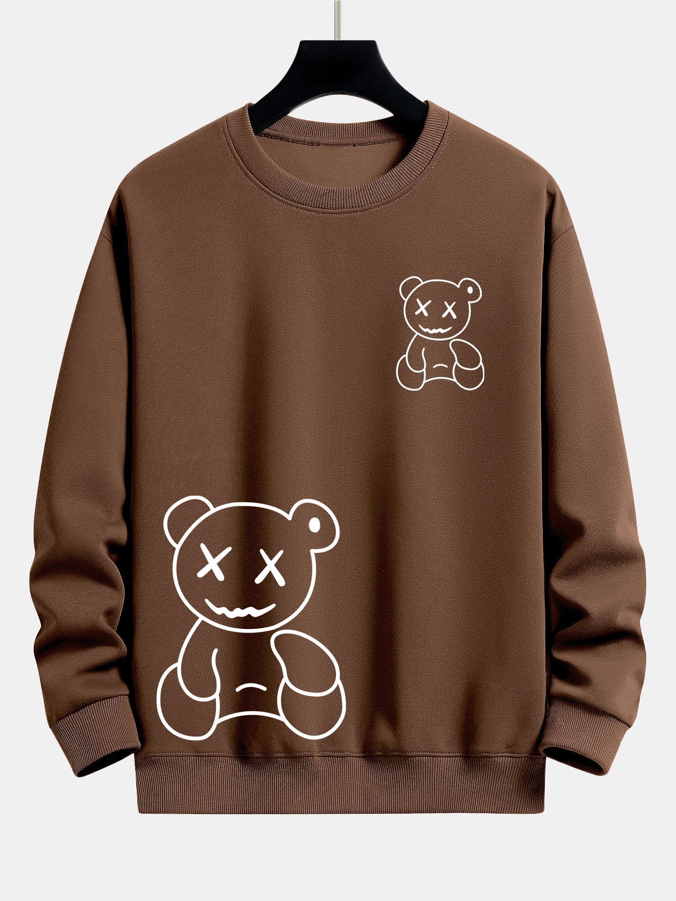 ALVARDE Bear Print Sweatshirt