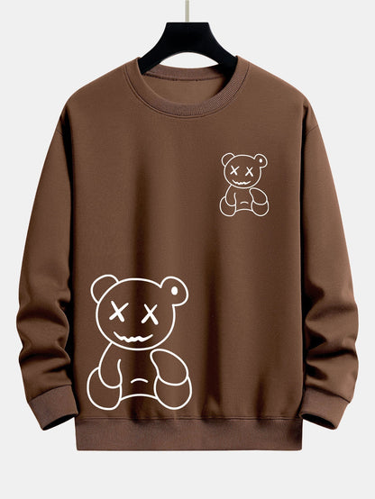ALVARDE Bear Print Sweatshirt