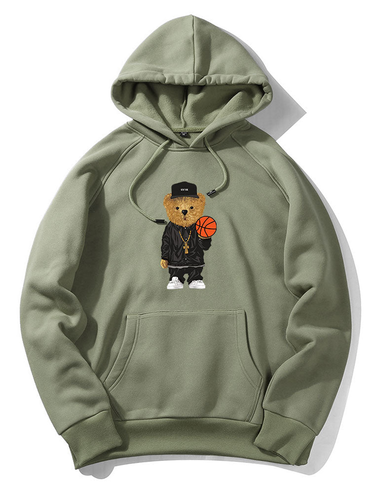ALVARDE Basketball Bear Hoodie
