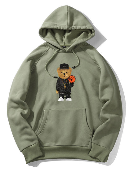 ALVARDE Basketball Bear Hoodie