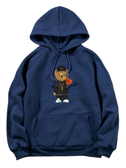 ALVARDE Basketball Bear Hoodie