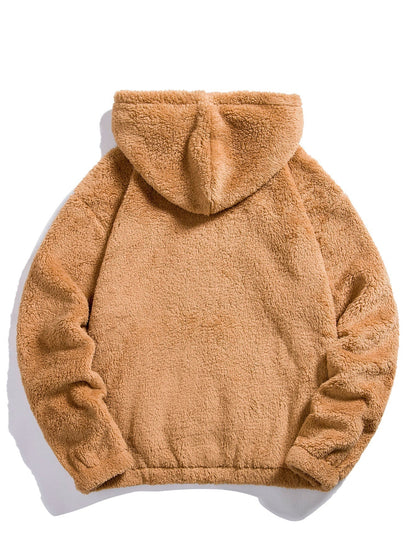 ALVARDE Bear Embroidered Hoodie
