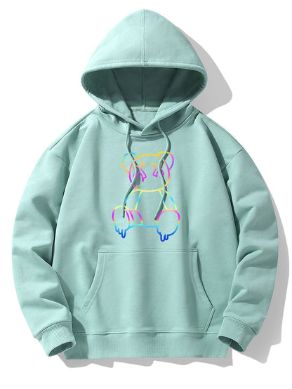 ALVARDE Gradient Bear Hoodie