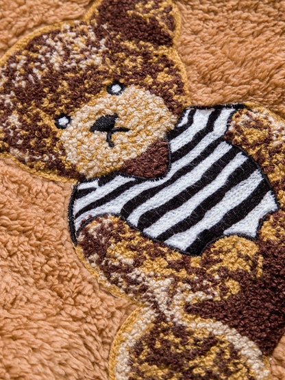 ALVARDE Bear Embroidered Hoodie