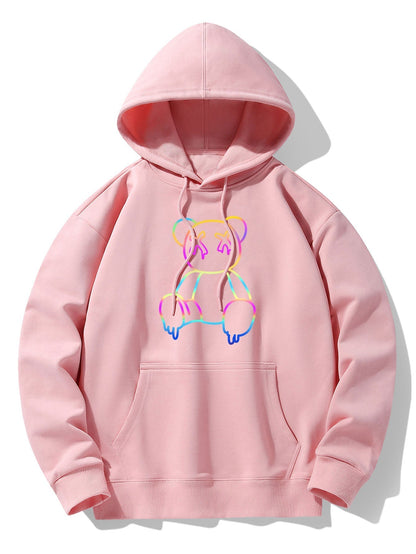 ALVARDE Gradient Bear Hoodie