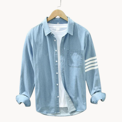 ALVARDE Denim Collar Gömlek
