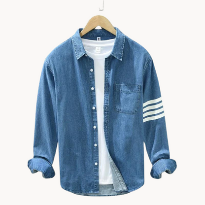 ALVARDE Denim Collar Gömlek