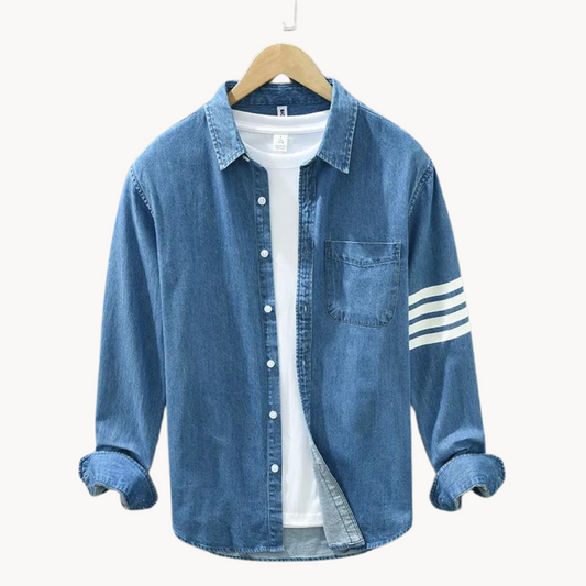 ALVARDE Denim Collar Gömlek