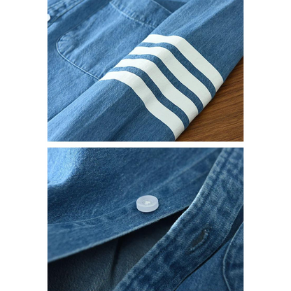 ALVARDE Denim Collar Gömlek