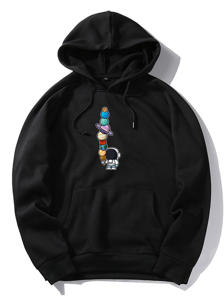 ALVARDE Cartoon Astronaut Hoodie
