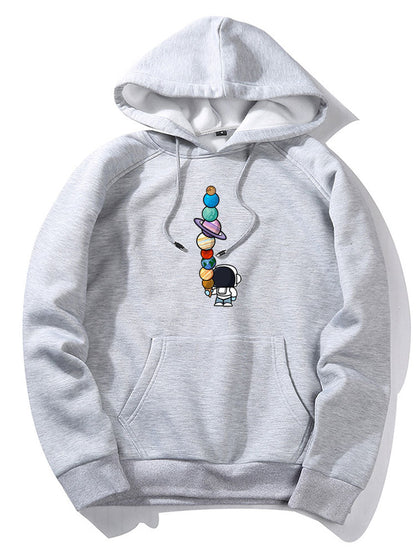 ALVARDE Cartoon Astronaut Hoodie