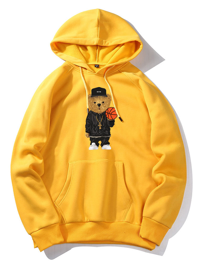 ALVARDE Basketball Bear Hoodie