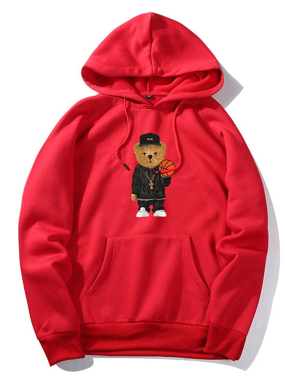 ALVARDE Basketball Bear Hoodie
