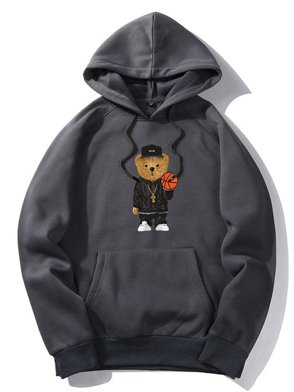 ALVARDE Basketball Bear Hoodie