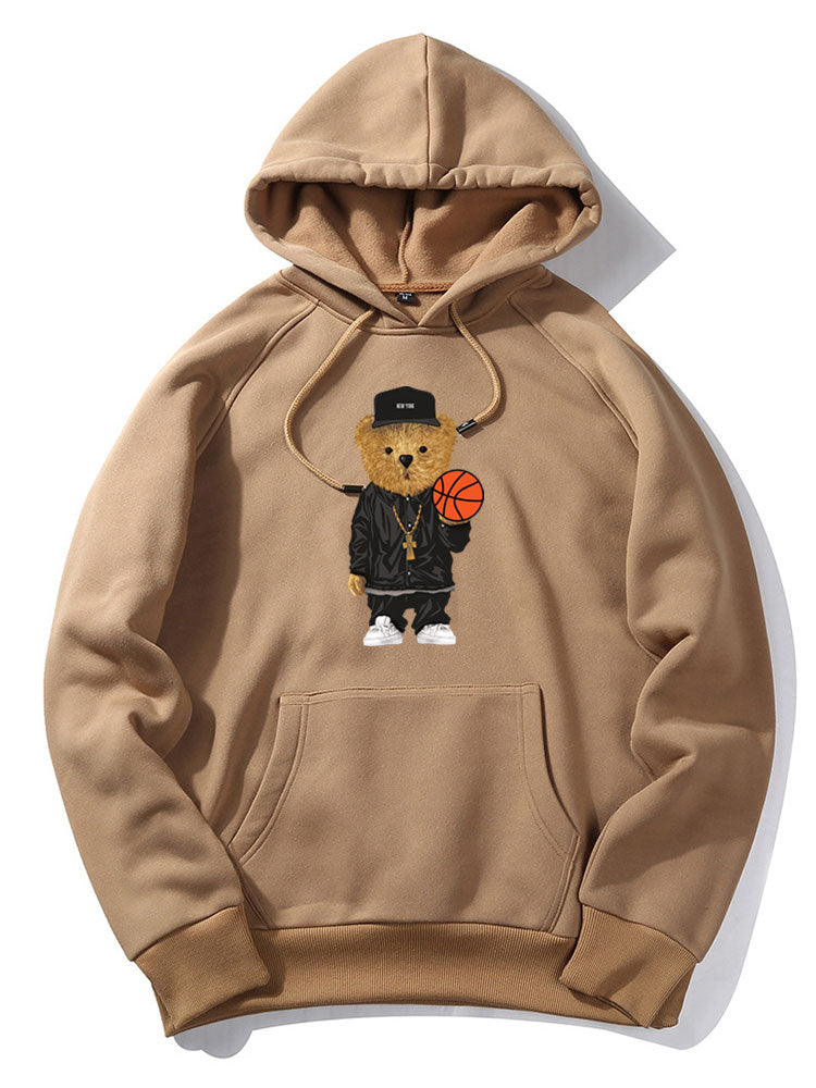 ALVARDE Basketball Bear Hoodie