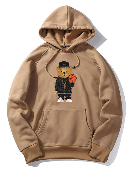 ALVARDE Basketball Bear Hoodie