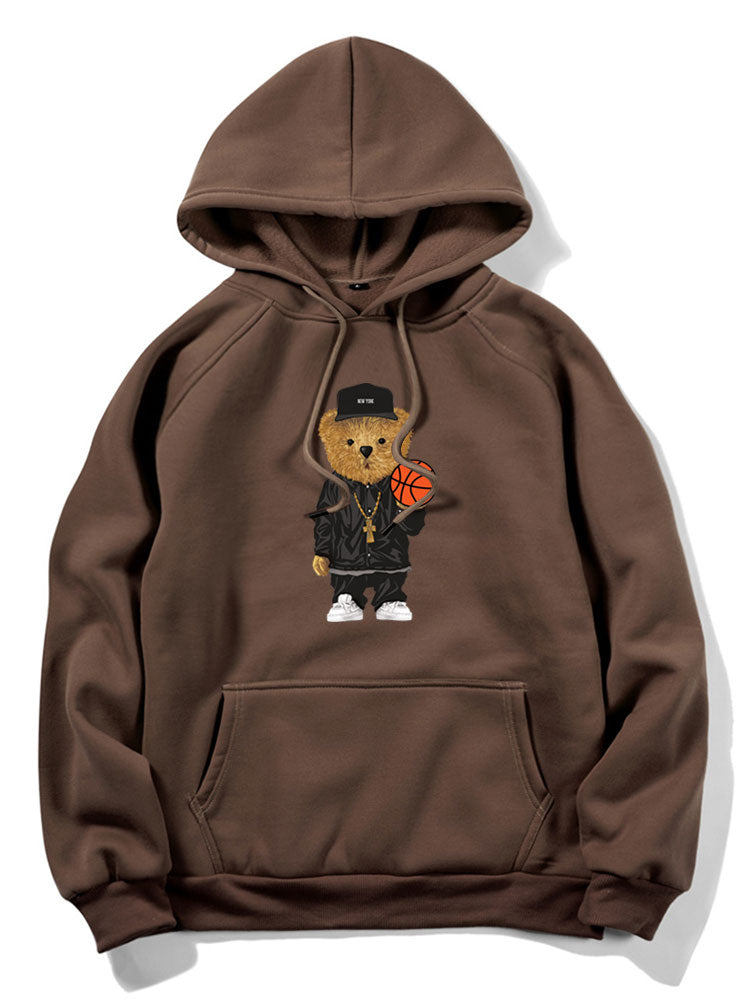 ALVARDE Basketball Bear Hoodie
