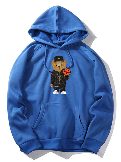 ALVARDE Basketball Bear Hoodie