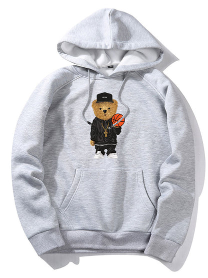 ALVARDE Basketball Bear Hoodie