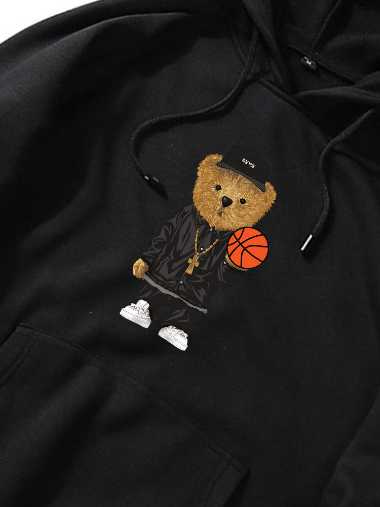 ALVARDE Basketball Bear Hoodie