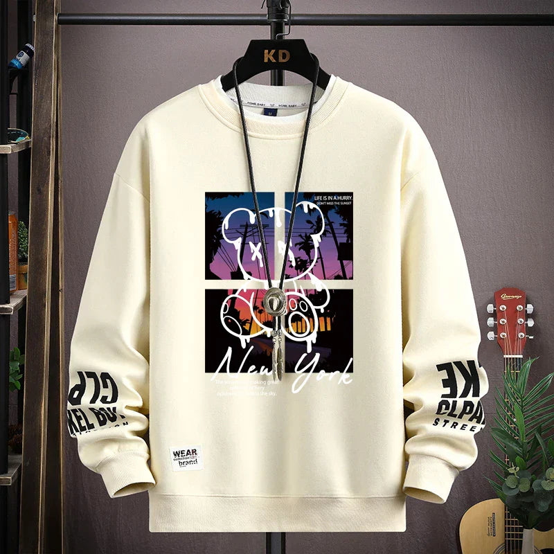 ALVARDE Bear Sunset  Sweatshirt