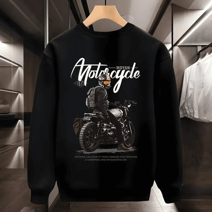 ALVARDE Motorcu Pamuklu Sweatshirt