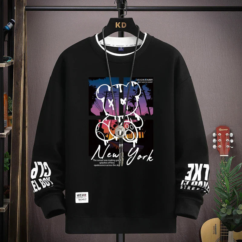 ALVARDE Bear Sunset  Sweatshirt
