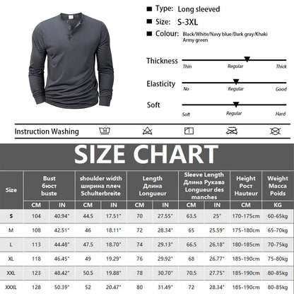 ALVARDE Uzun Kollu Henley T-shirt