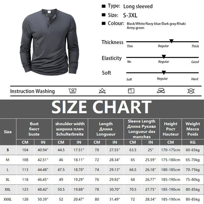 ALVARDE Uzun Kollu Henley T-shirt