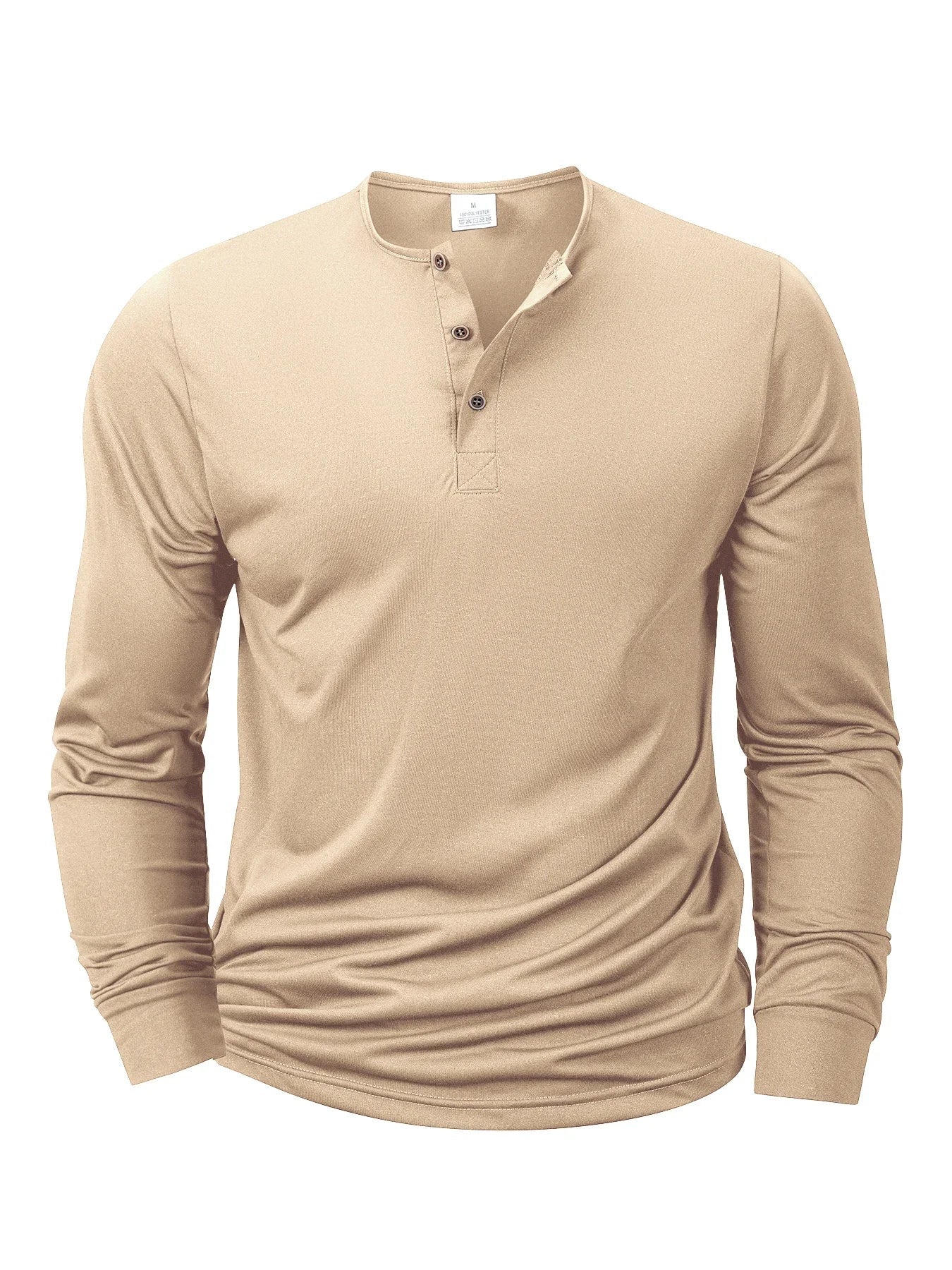 ALVARDE Uzun Kollu Henley T-shirt
