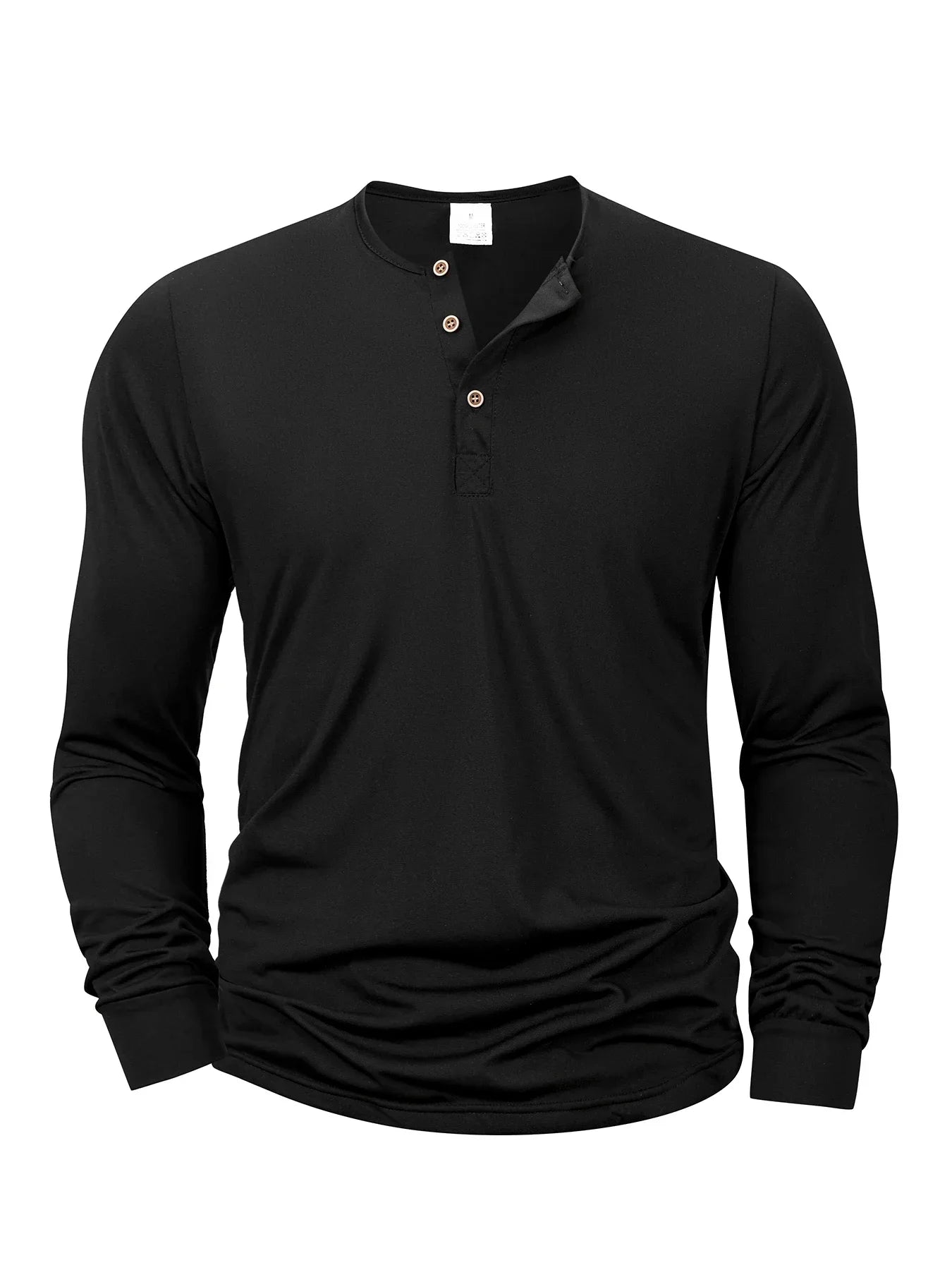 ALVARDE Uzun Kollu Henley T-shirt