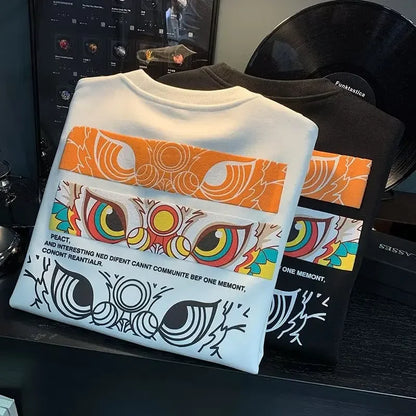 ALVARDE Japan Aslan Figür Baskılı Sweatshirt