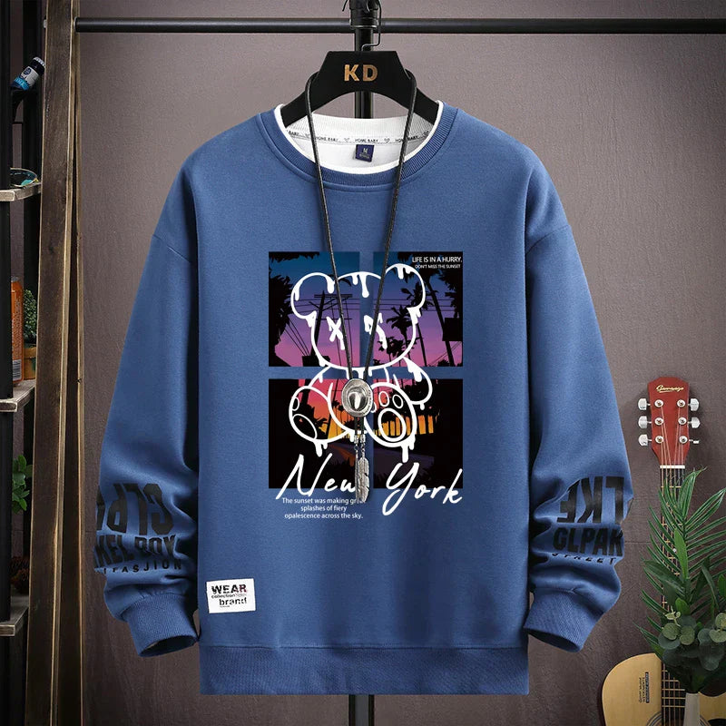 ALVARDE Bear Sunset  Sweatshirt