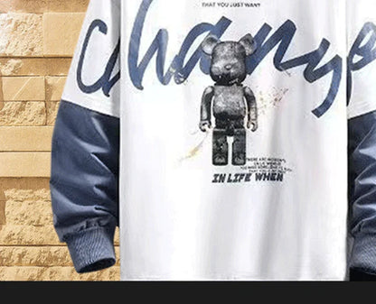 ALVARDE Ayıcık Baskılı Sweatshirt