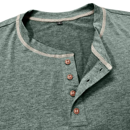 ALVARDE Henley Neck Uzun Kollu T-shirt