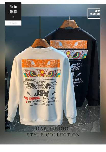 ALVARDE Japan Aslan Figür Baskılı Sweatshirt
