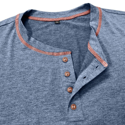 ALVARDE Henley Neck Uzun Kollu T-shirt