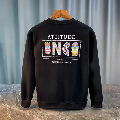 ALVARDE Vintage Desenli Oversize Sweatshirt