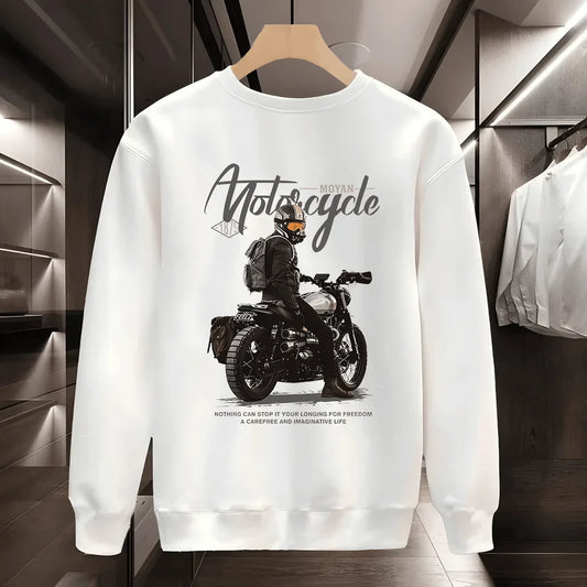ALVARDE Motorcu Pamuklu Sweatshirt