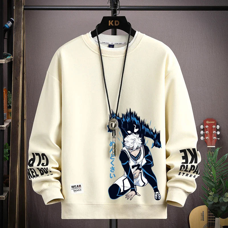 ALVARDE Anime Baskılı Oversize Sweatshirt